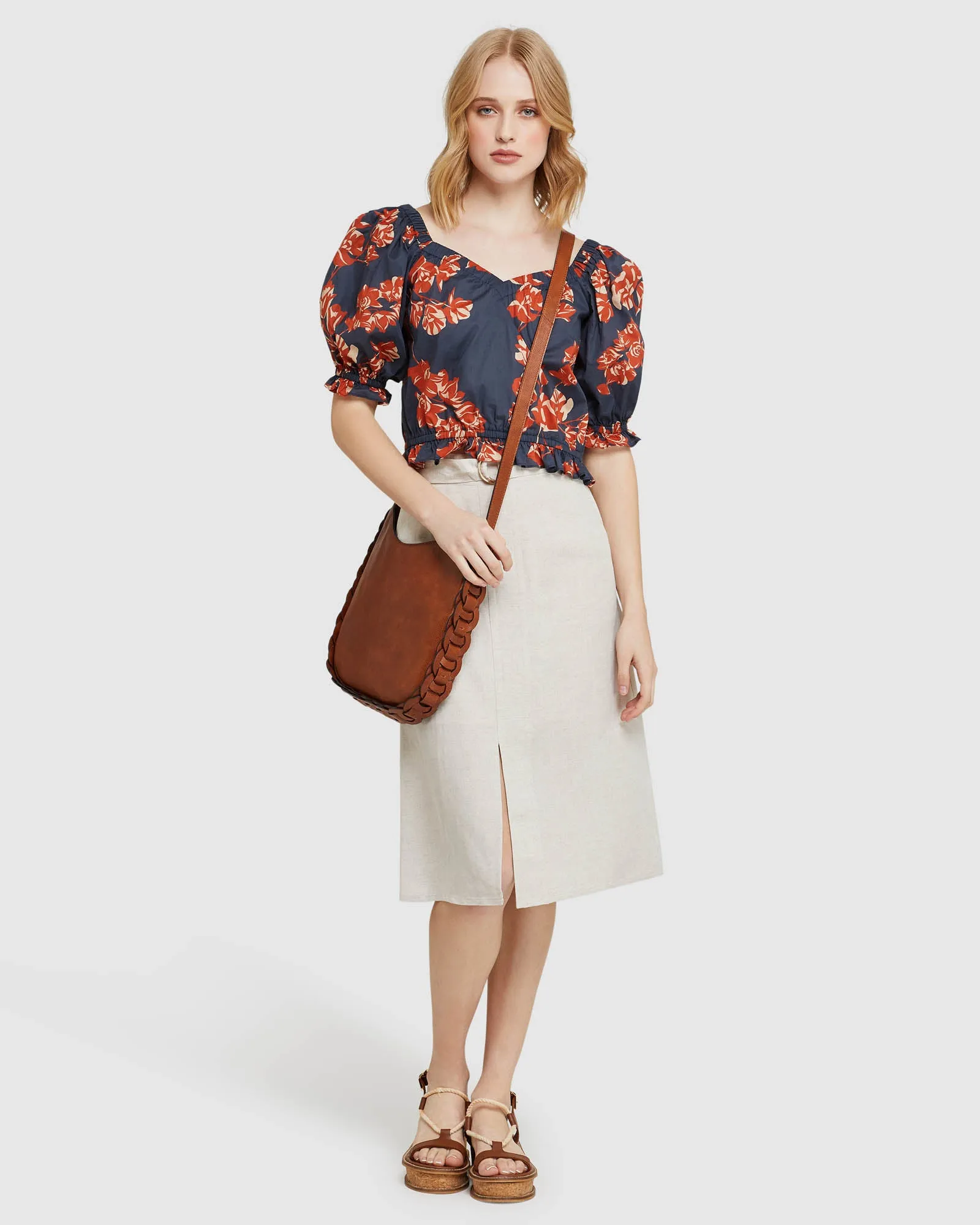 Billy Tropical Print Cotton Top sold by Oxford Shop product image thumbnail 5