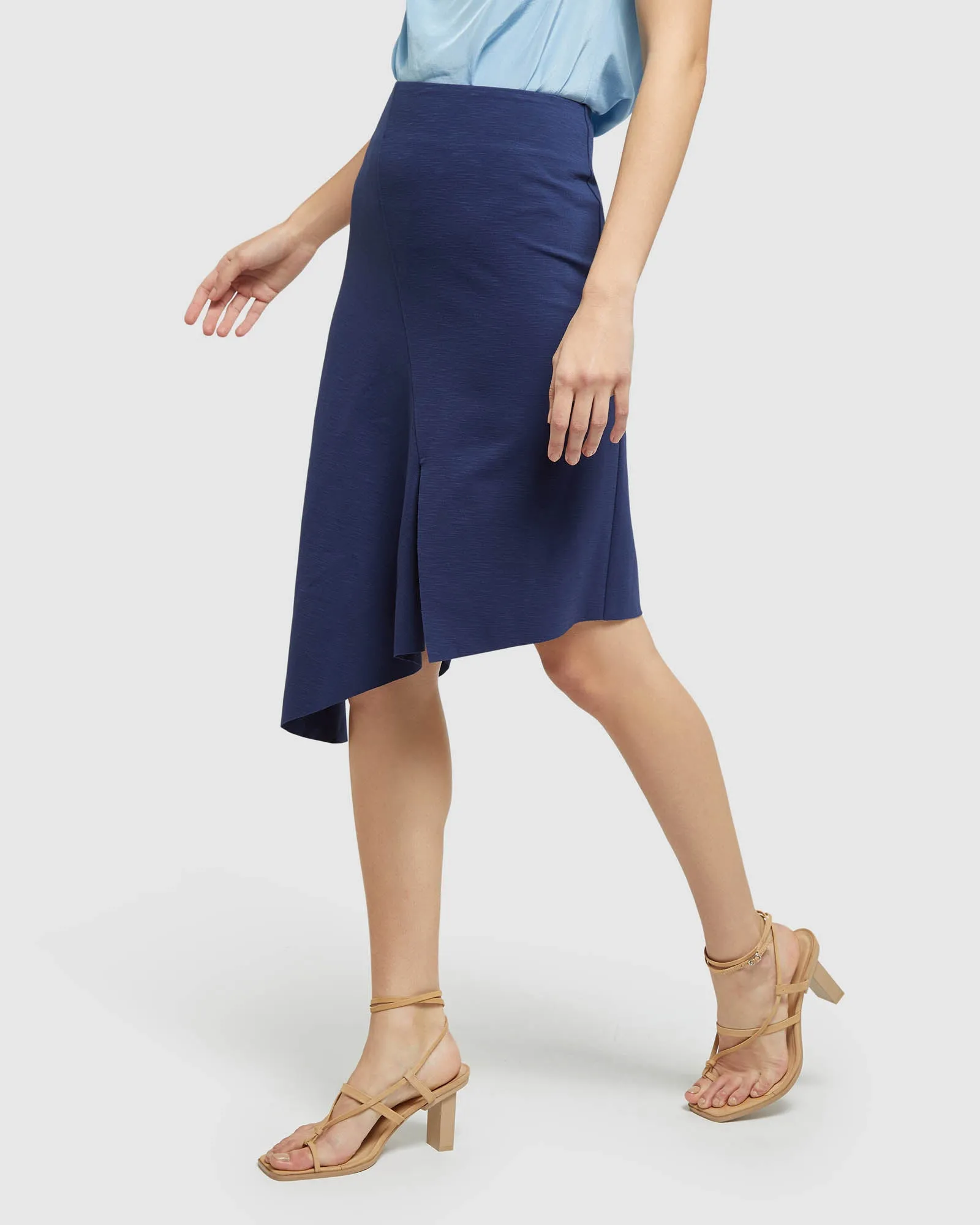 Lucy Asymetric Hem Ponti Skirt sold by Oxford Shop product image thumbnail 2