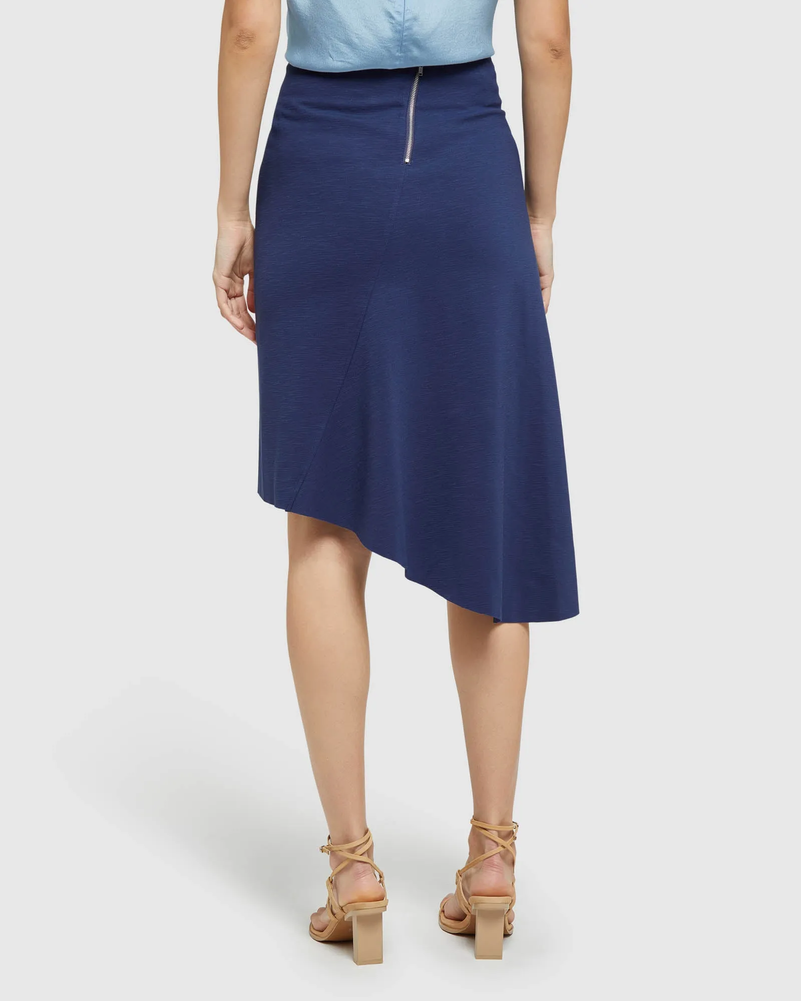 Lucy Asymetric Hem Ponti Skirt sold by Oxford Shop product image thumbnail 3