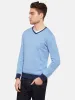 Cotton Contrast Rib Vnk Pullover sold by Oxford Shop