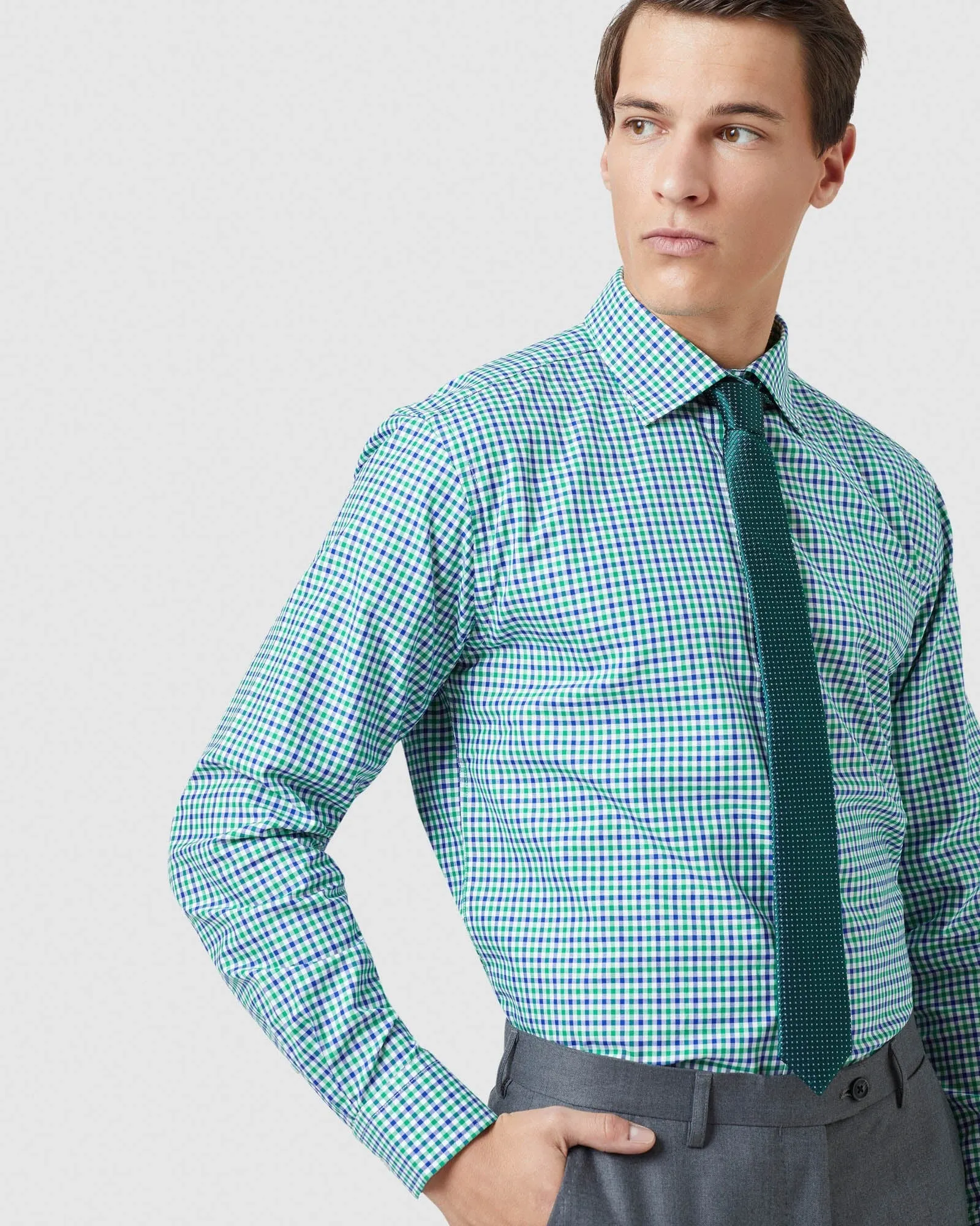 Islington Regular Fit Checked Shirt sold by Oxford Shop product image thumbnail 4