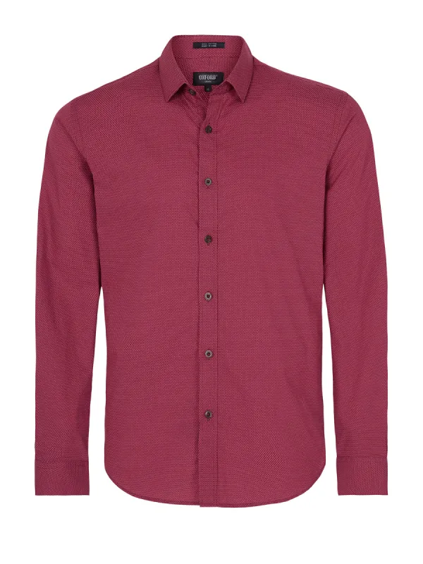 Kenton Print Slimfit Shirt sold by Oxford Shop