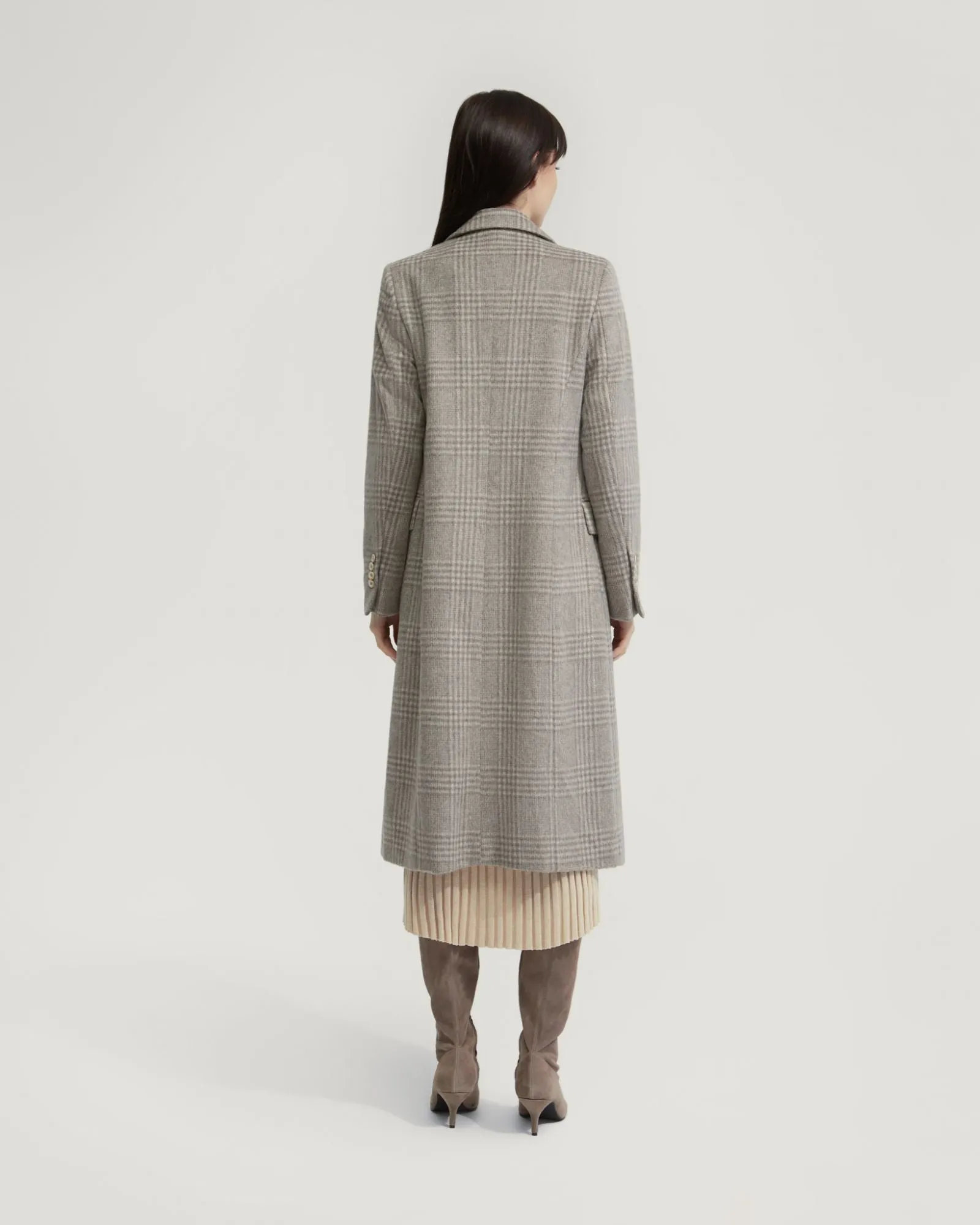 Lily Alpaca Blend Check Coat sold by Oxford Shop product image thumbnail 3