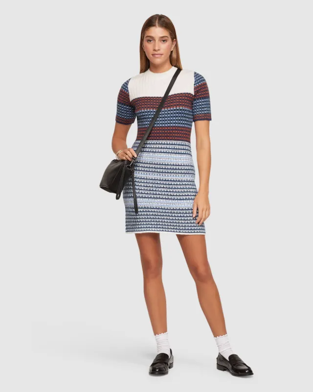 Shelly Jacquard Knit Mini Dress sold by Oxford Shop