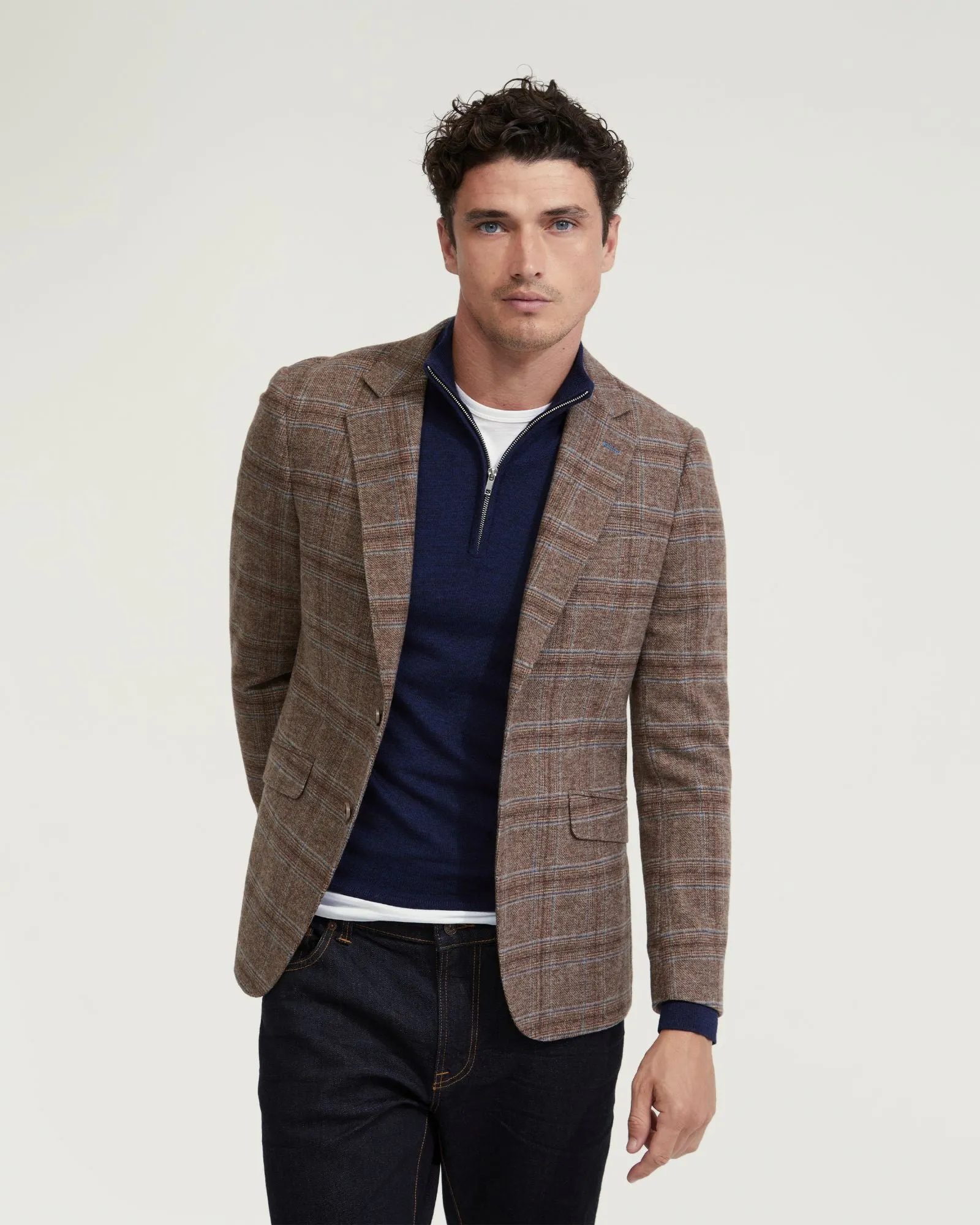 Blake Wool Rich Checked Blazer sold by Oxford Shop product image thumbnail 5