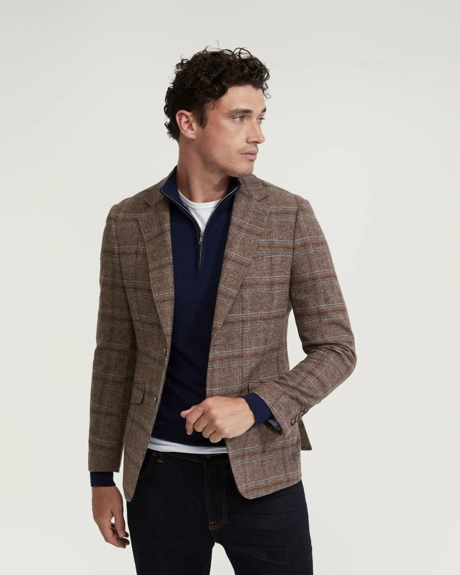 Blake Wool Rich Checked Blazer sold by Oxford Shop product image thumbnail 2
