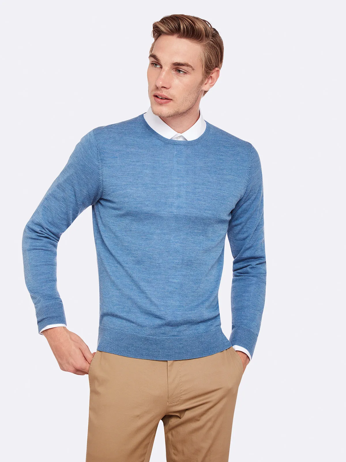 SAMUEL CREW NECK PULLOVER sold by Oxford Shop