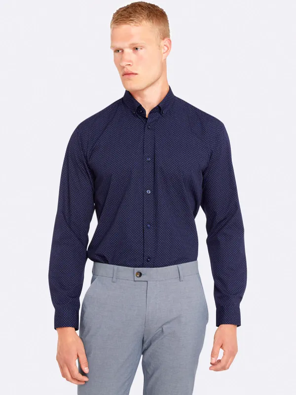 Stratton Printed Regfit Shirt sold by Oxford Shop