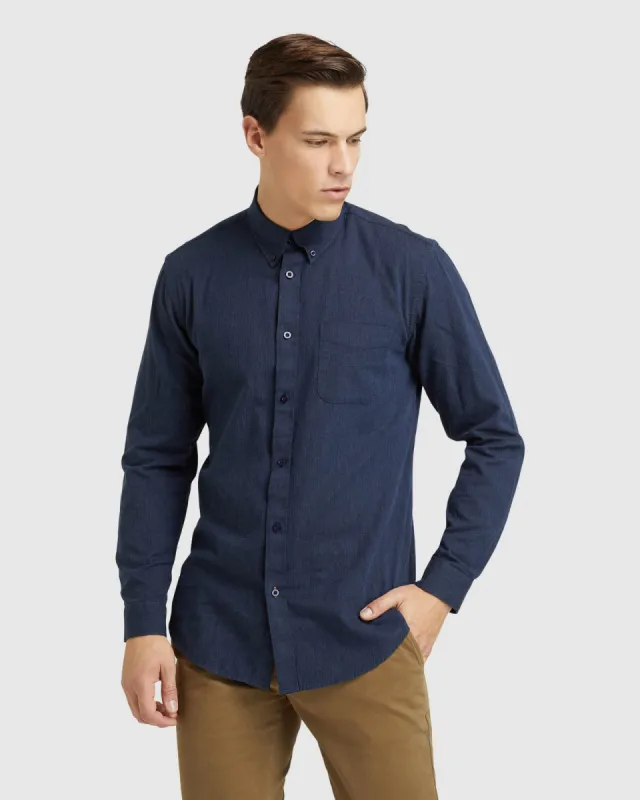 Uxbridge Herringbone Regular Shirt sold by Oxford Shop