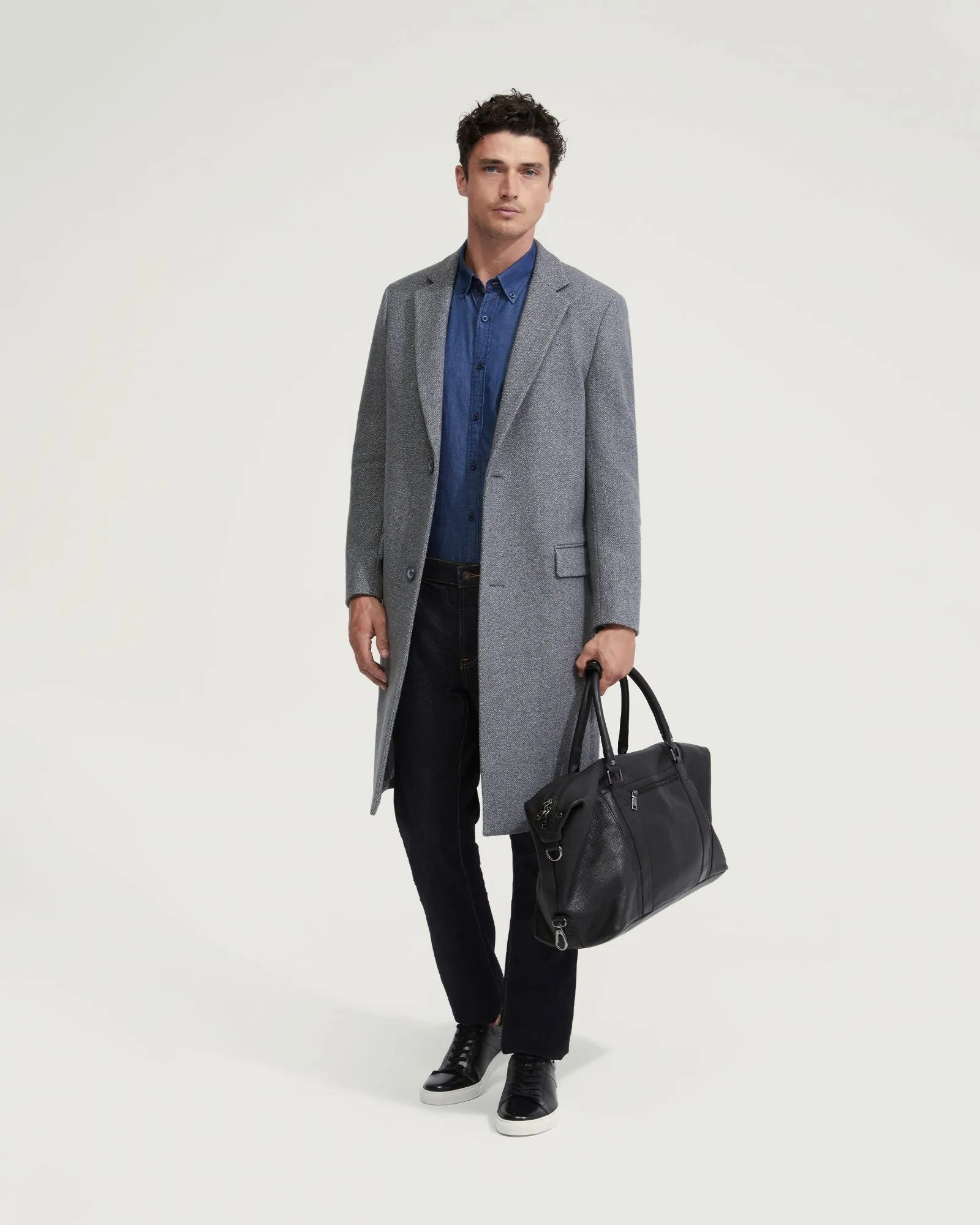 George Wool Rich Twill Overcoat sold by Oxford Shop