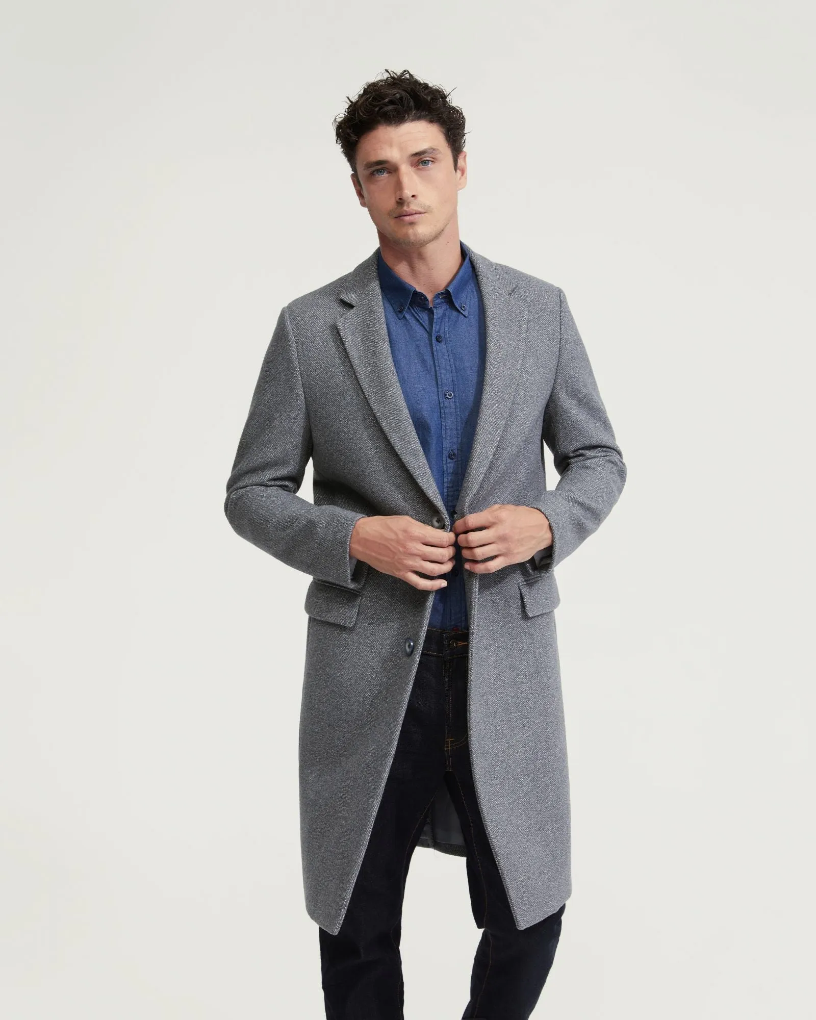 George Wool Rich Twill Overcoat sold by Oxford Shop product image thumbnail 5