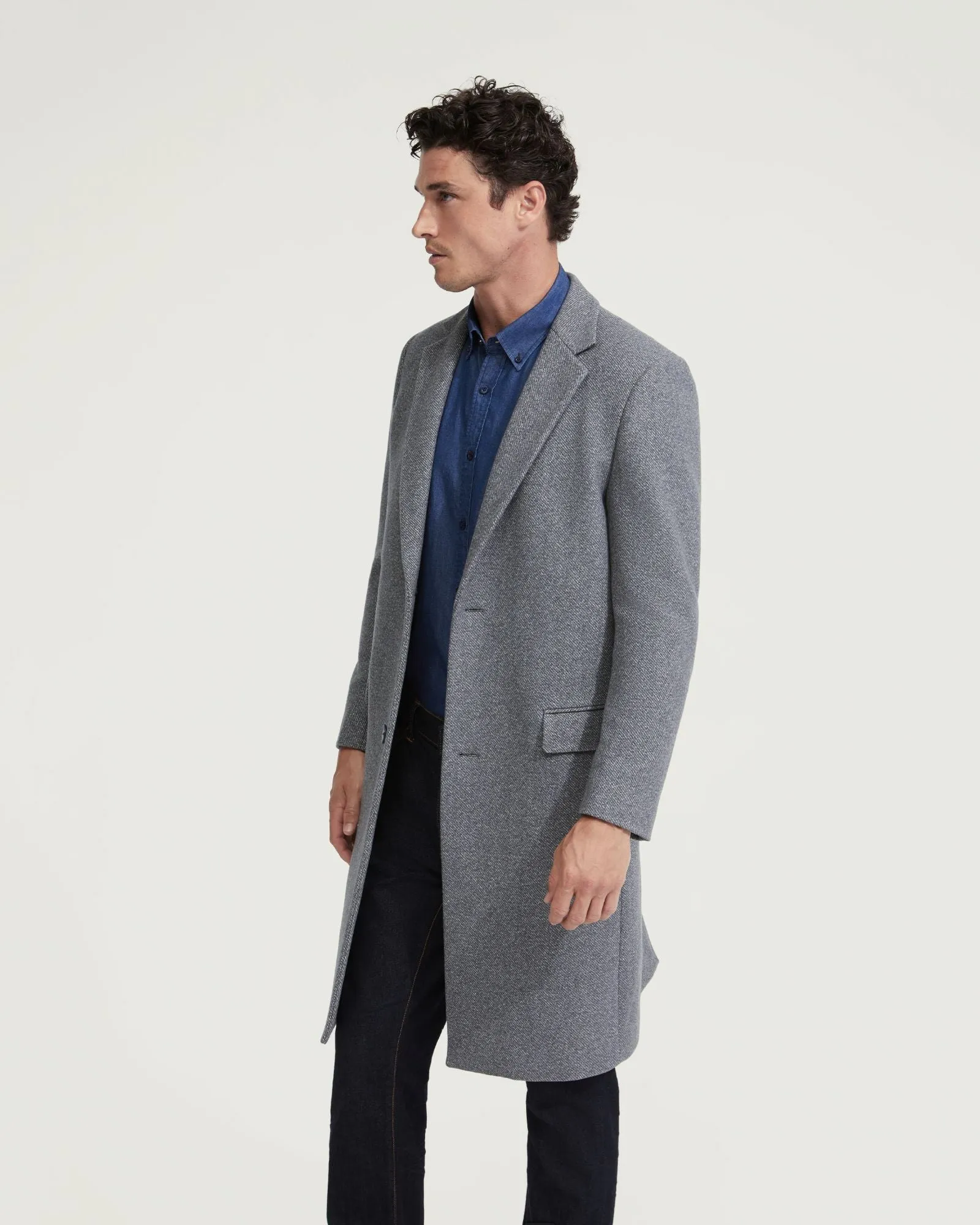 George Wool Rich Twill Overcoat sold by Oxford Shop product image thumbnail 2