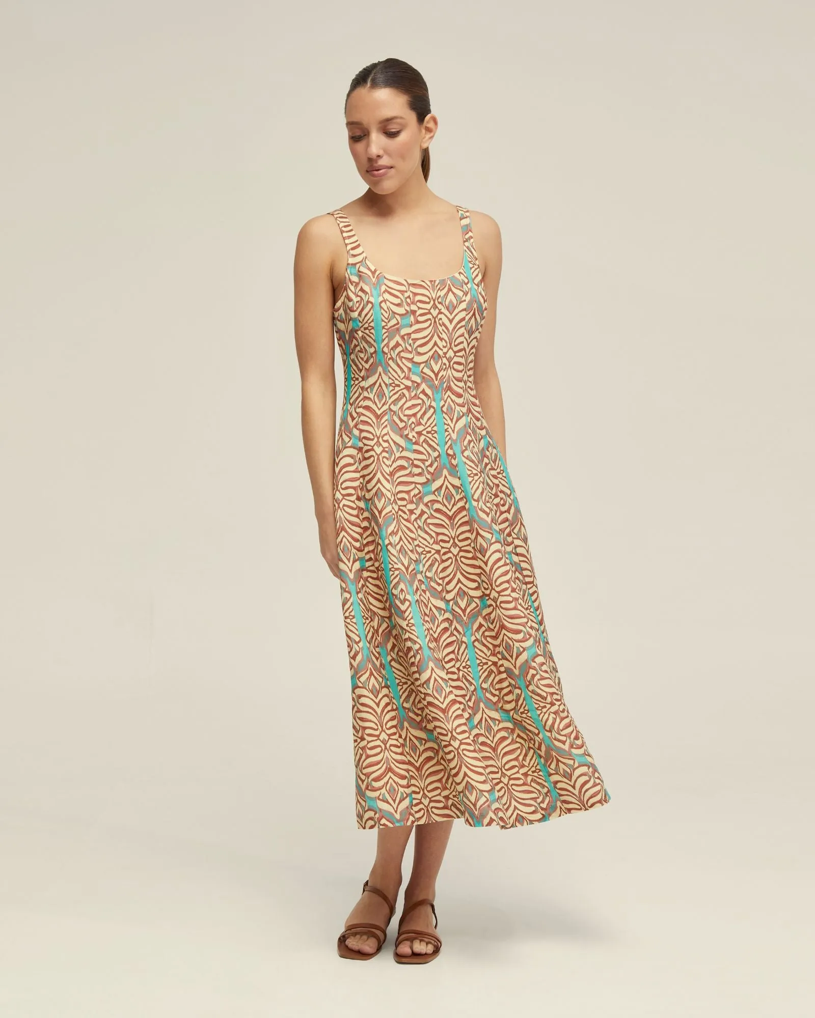 Elodie Linen Blend Printed Dress sold by Oxford Shop product image thumbnail 2