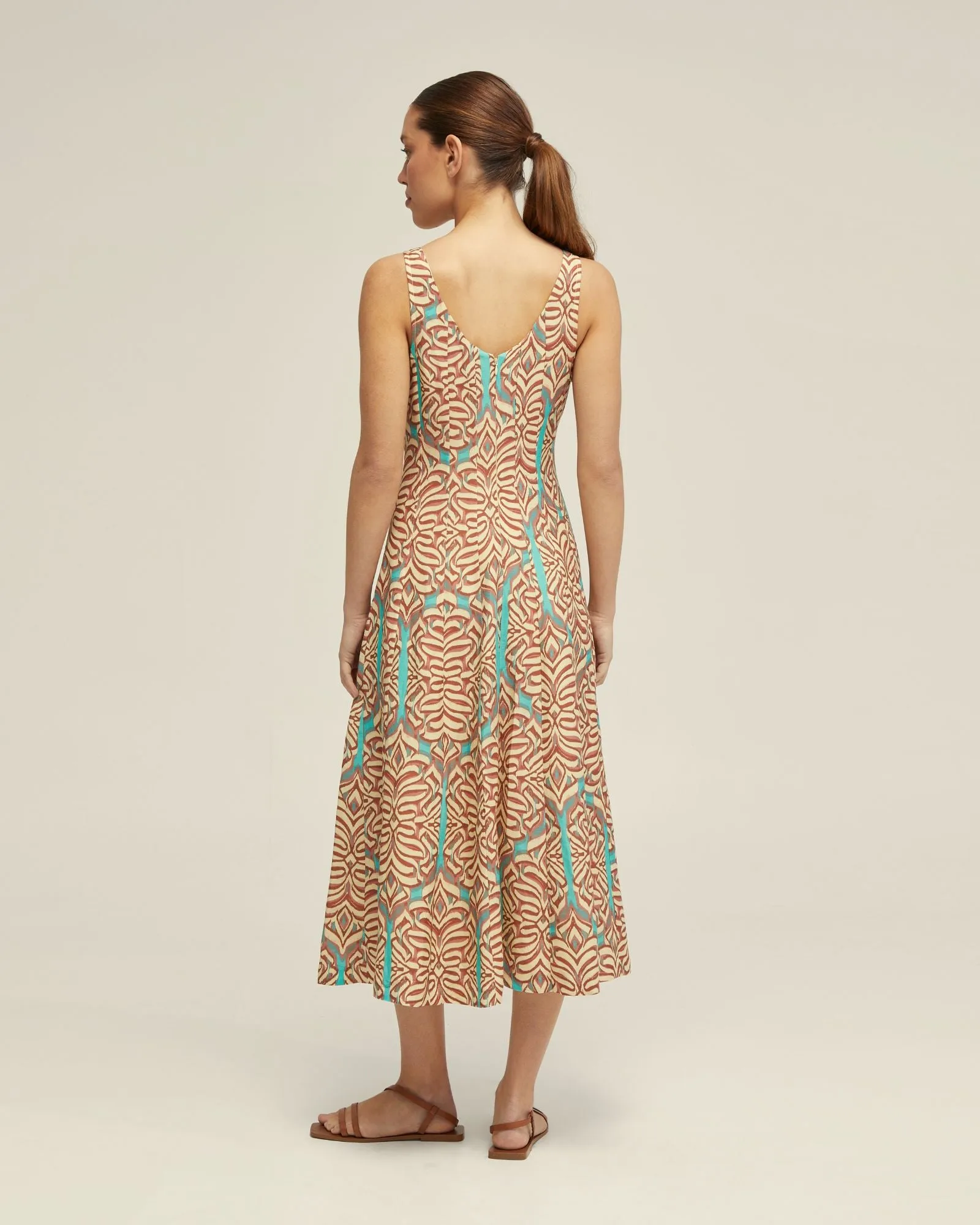 Elodie Linen Blend Printed Dress sold by Oxford Shop product image thumbnail 3