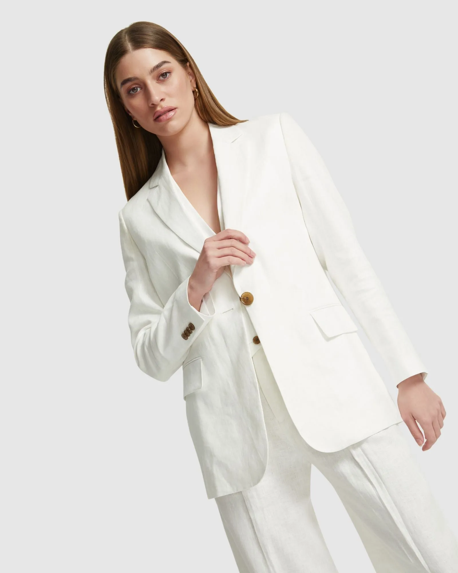Willow Linen Jacket sold by Oxford Shop product image thumbnail 4
