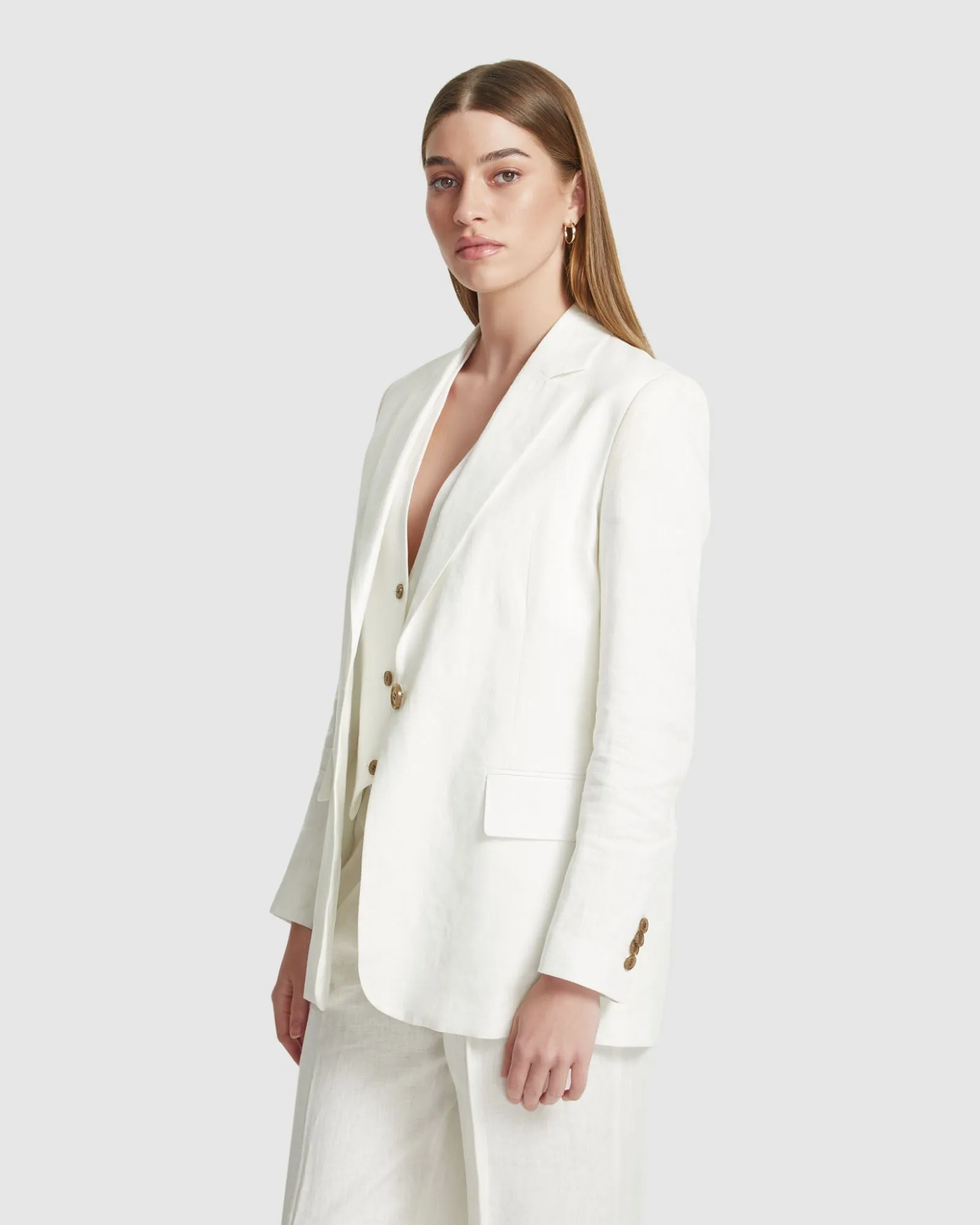 Willow Linen Jacket sold by Oxford Shop product image thumbnail 2
