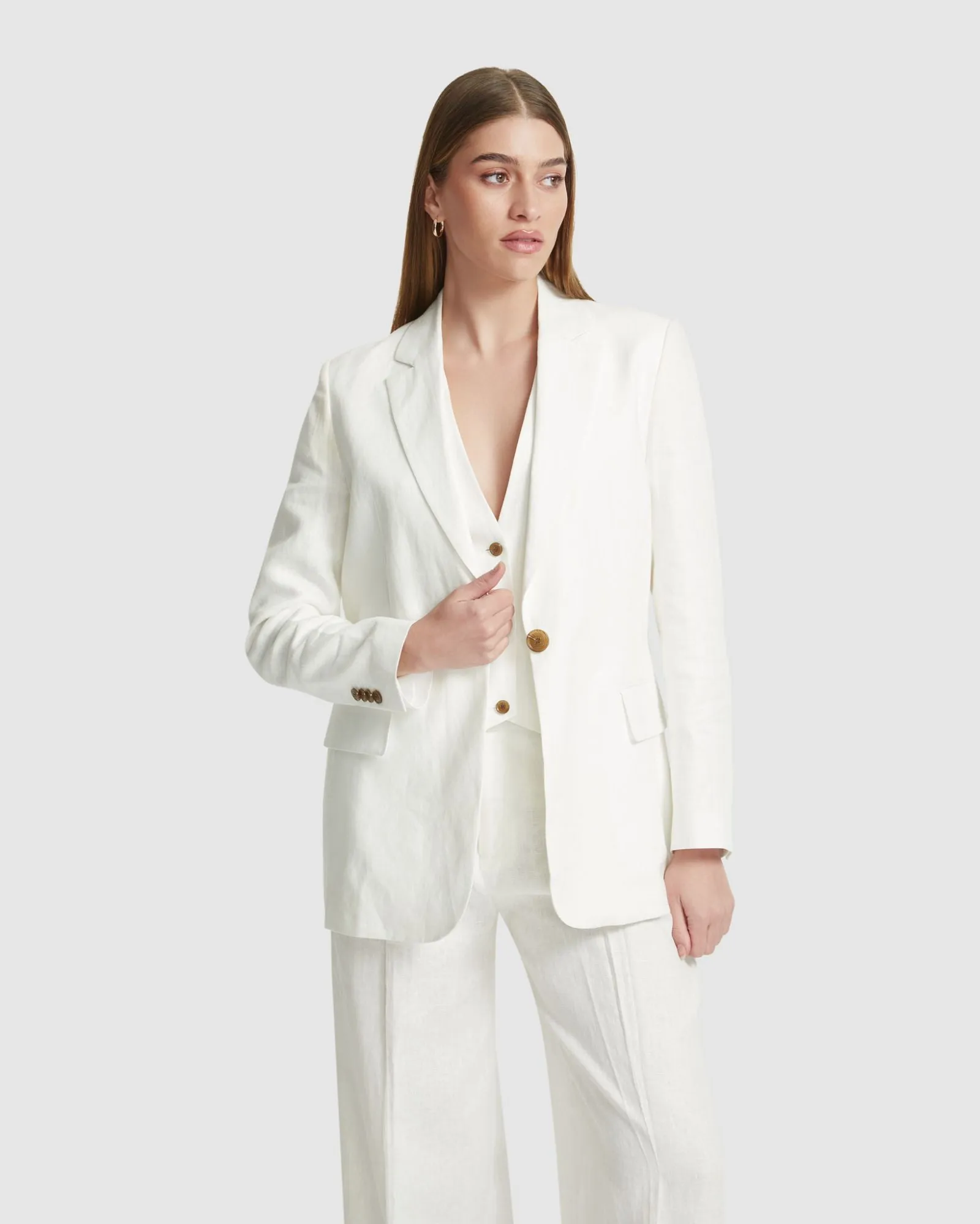 Willow Linen Jacket sold by Oxford Shop product image thumbnail 5