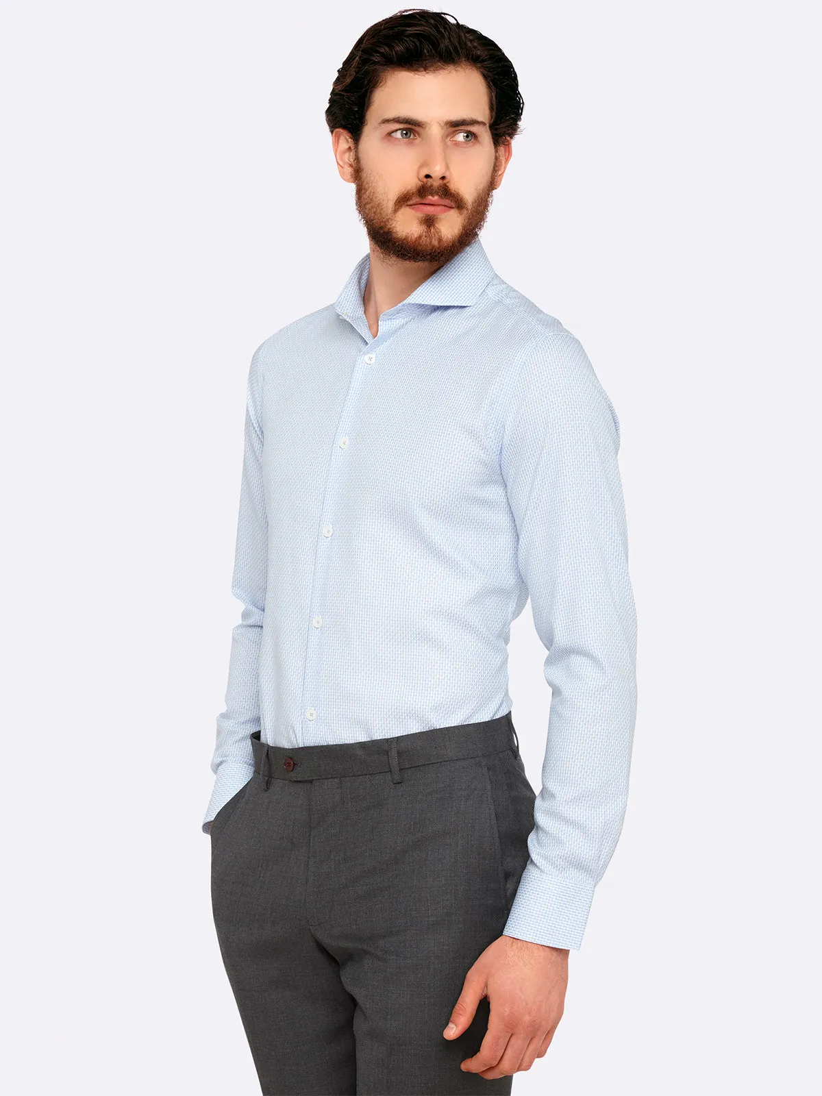 Kensington Ton Slim Fit Shirt Lt sold by Oxford Shop product image thumbnail 3