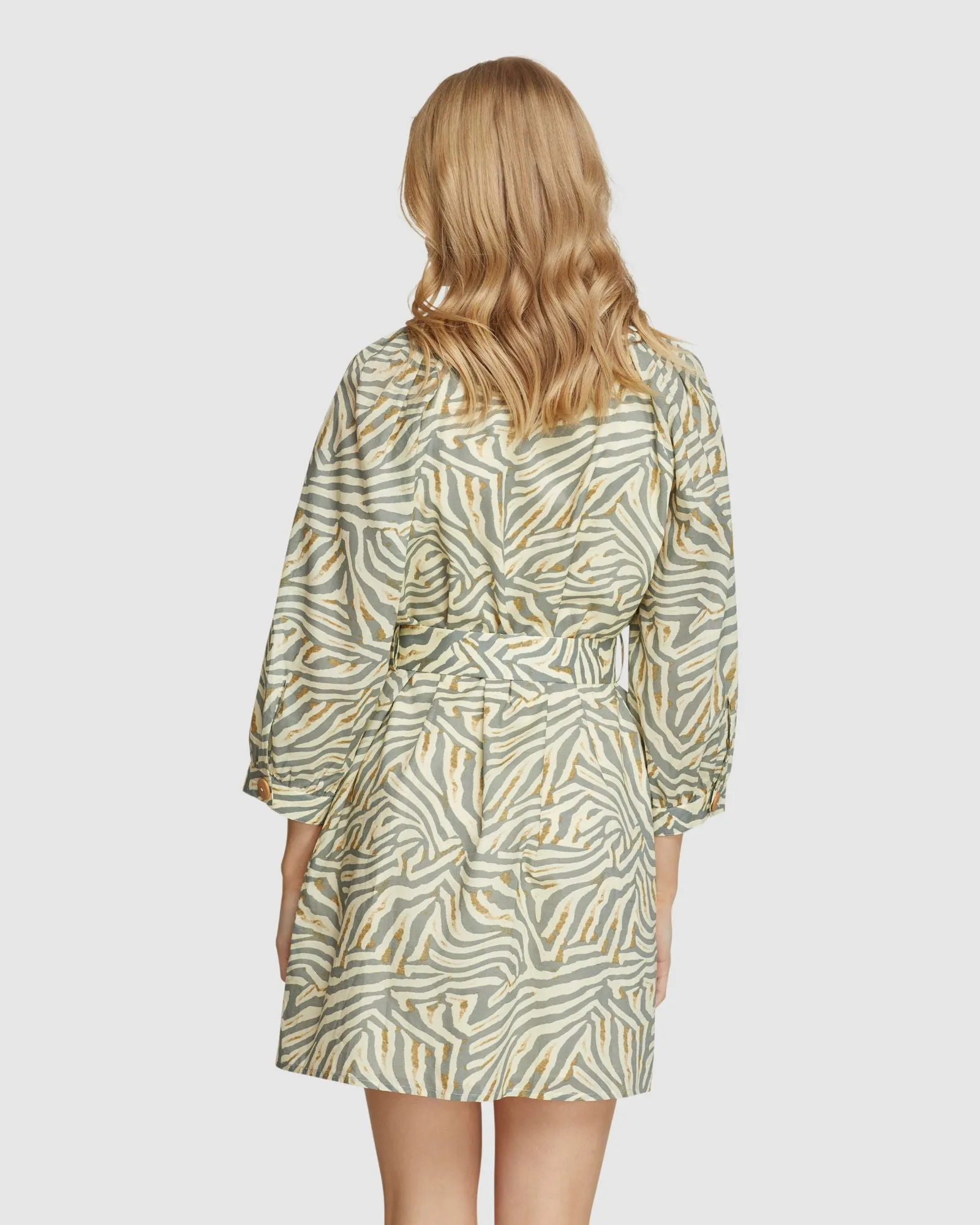 Peony Grey Animal Print Dress sold by Oxford Shop product image thumbnail 3