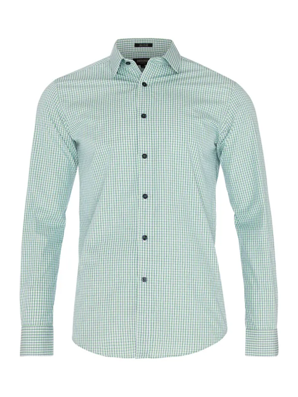 Kenton Mini Check Shirt sold by Oxford Shop