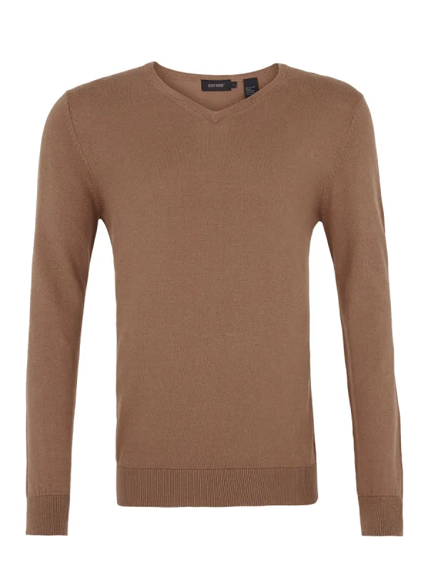 Cotton V-Neck Knit sold by Oxford Shop