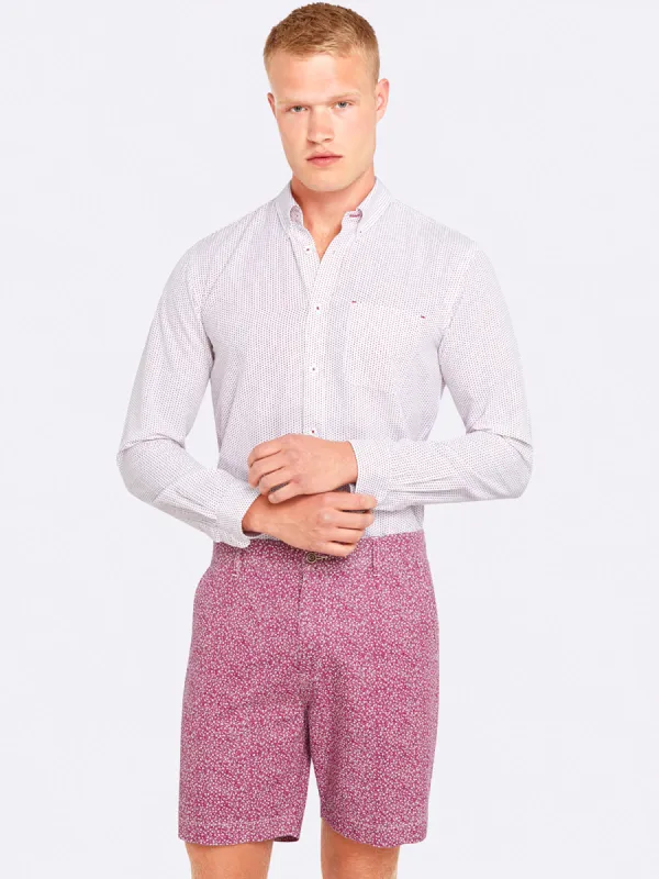 Uxbridge Printed Shirt White sold by Oxford Shop
