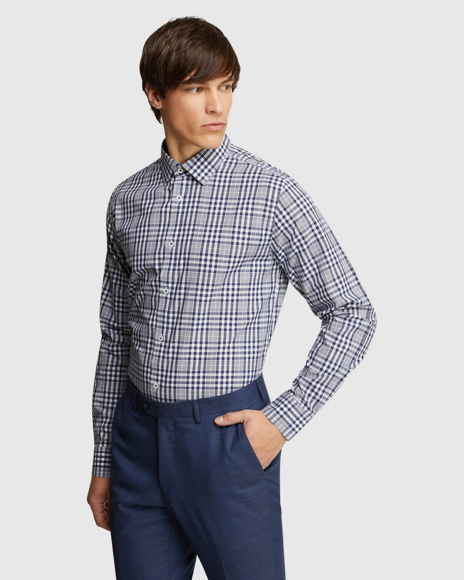 Beckton Checked Luxury Shirt sold by Oxford Shop product image thumbnail 2