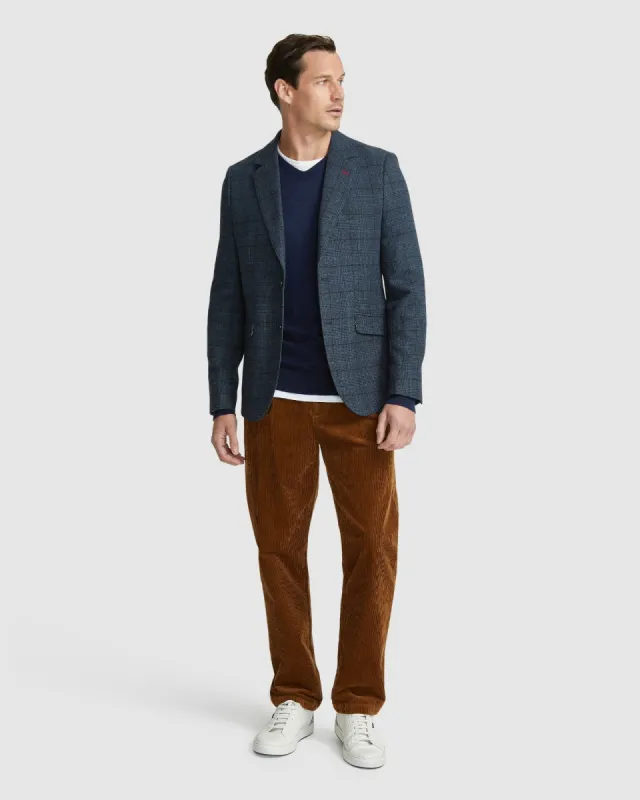 Blake Wool Blend Check Blazer sold by Oxford Shop