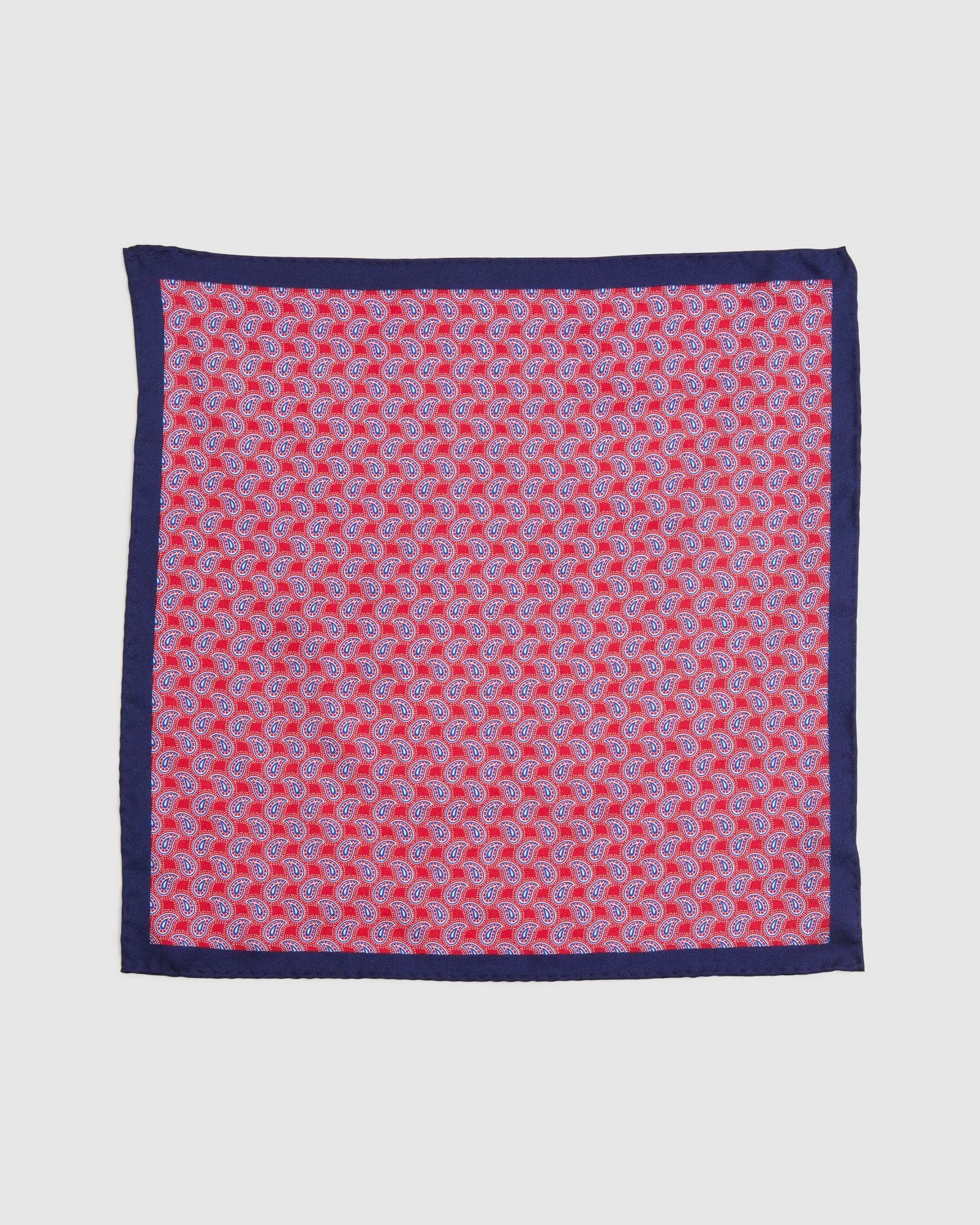 Vivid Paisley Silk Pocket Square sold by Oxford Shop