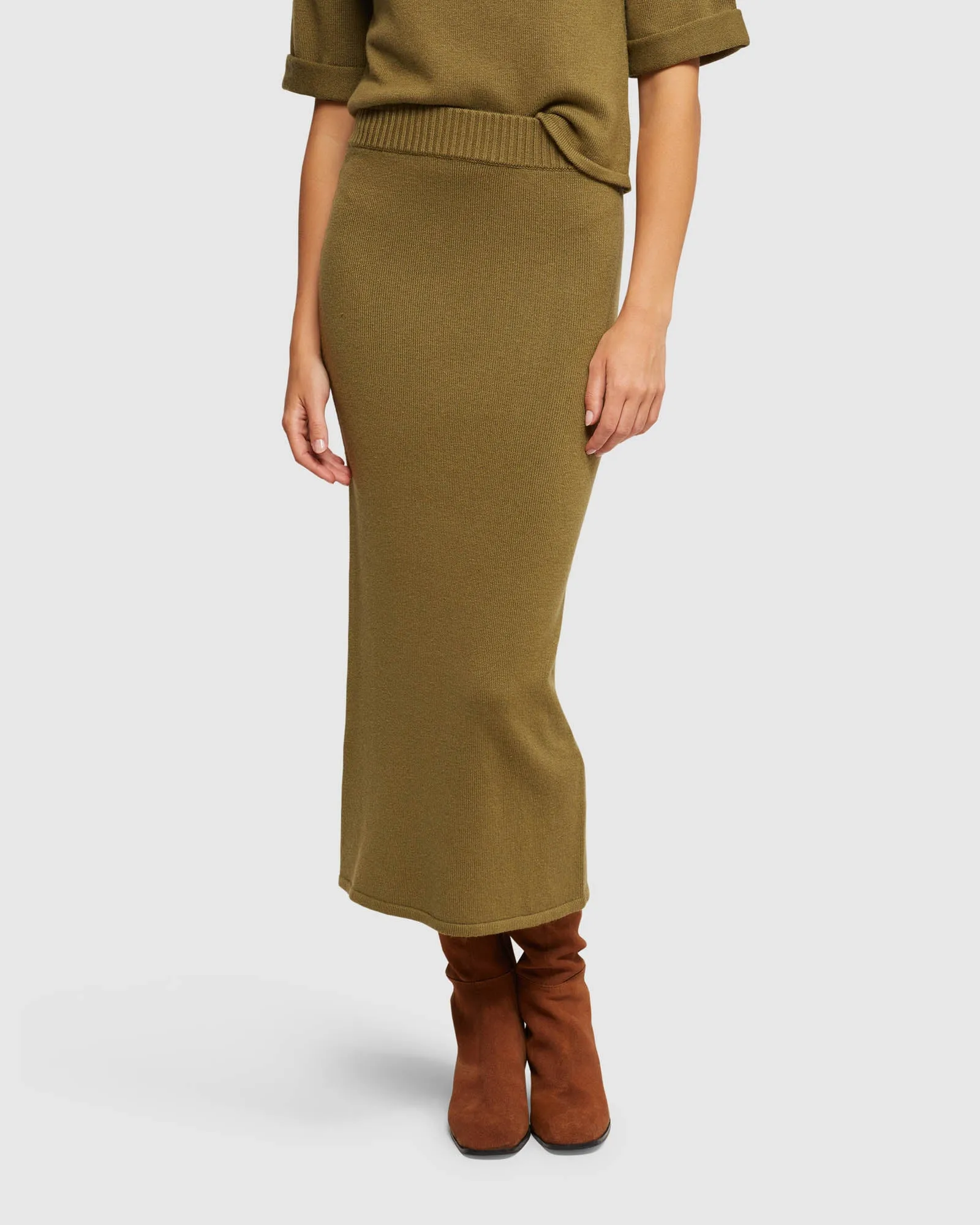 Nina Knitted Skirt sold by Oxford Shop