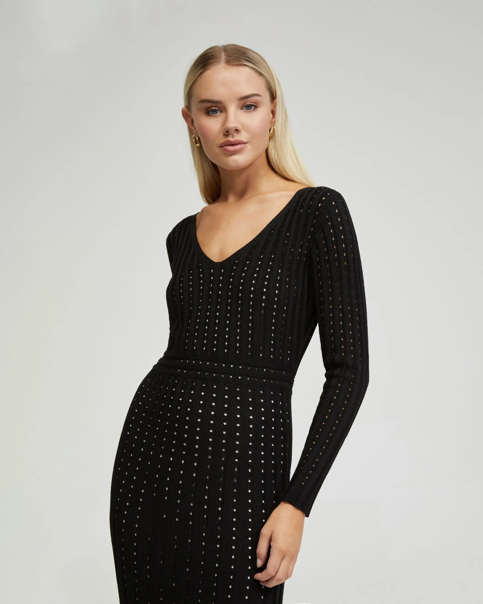 Keiko Kntted Dress With Slip In Nude sold by Oxford Shop product image thumbnail 4