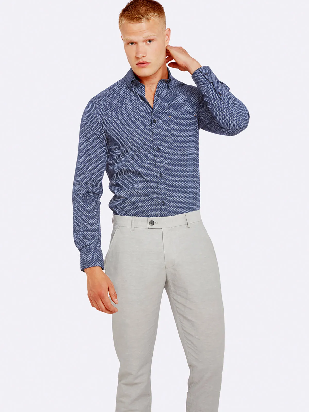 Stratton Printed Shirt sold by Oxford Shop product image thumbnail 3
