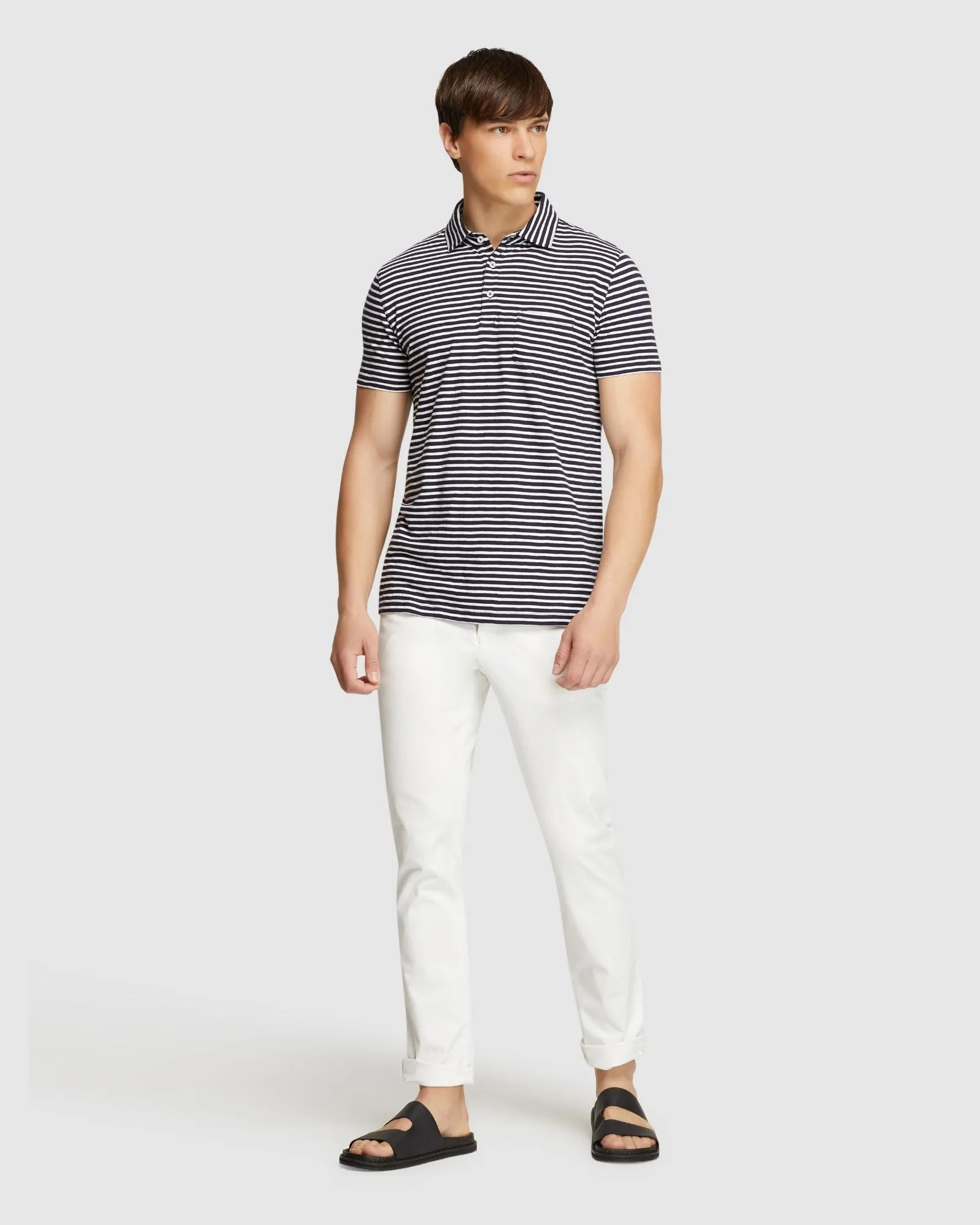 Chester Stripe Polo sold by Oxford Shop product image thumbnail 5