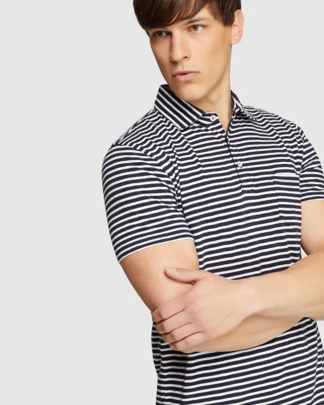 Chester Stripe Polo sold by Oxford Shop