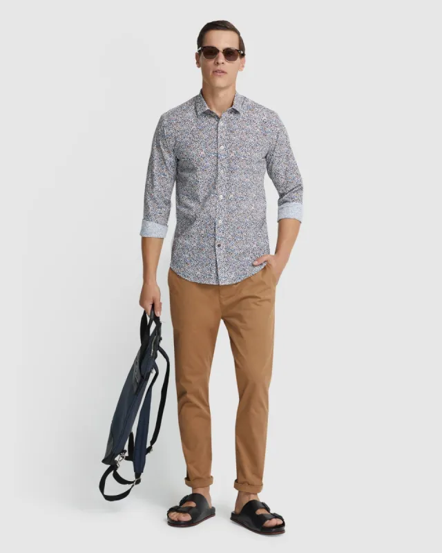 Kenton Printed Cotton Shirt sold by Oxford Shop
