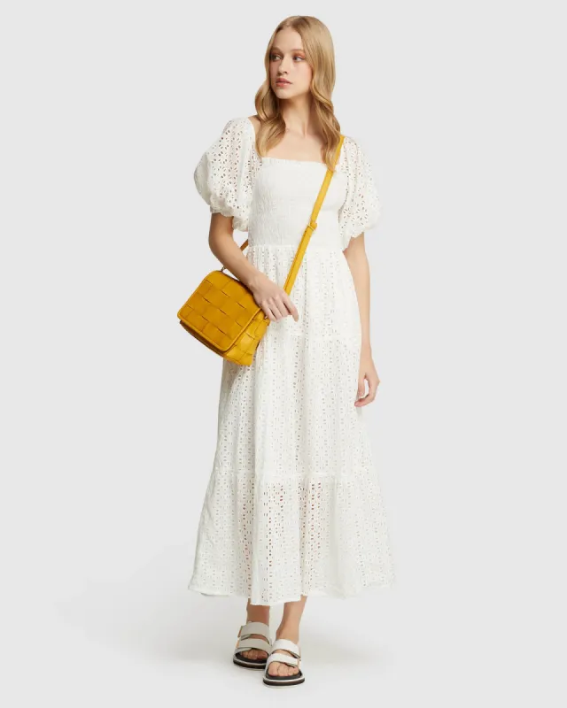 Nataya Broderie Maxi Dress sold by Oxford Shop