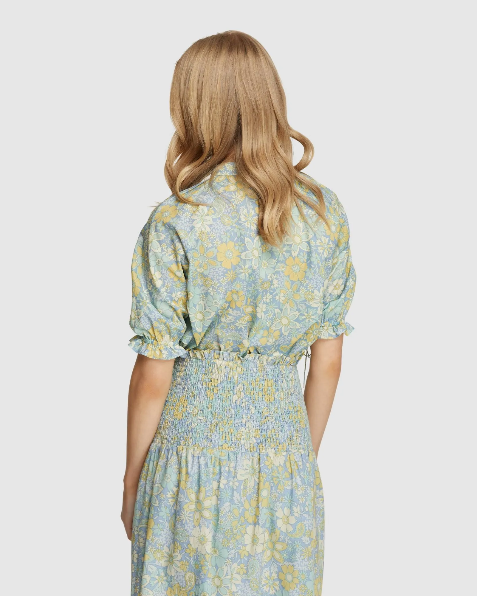 Isabel Cotton Floral Top sold by Oxford Shop product image thumbnail 4