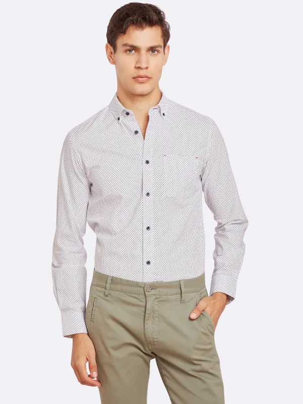 Stratton Printed Shirt sold by Oxford Shop