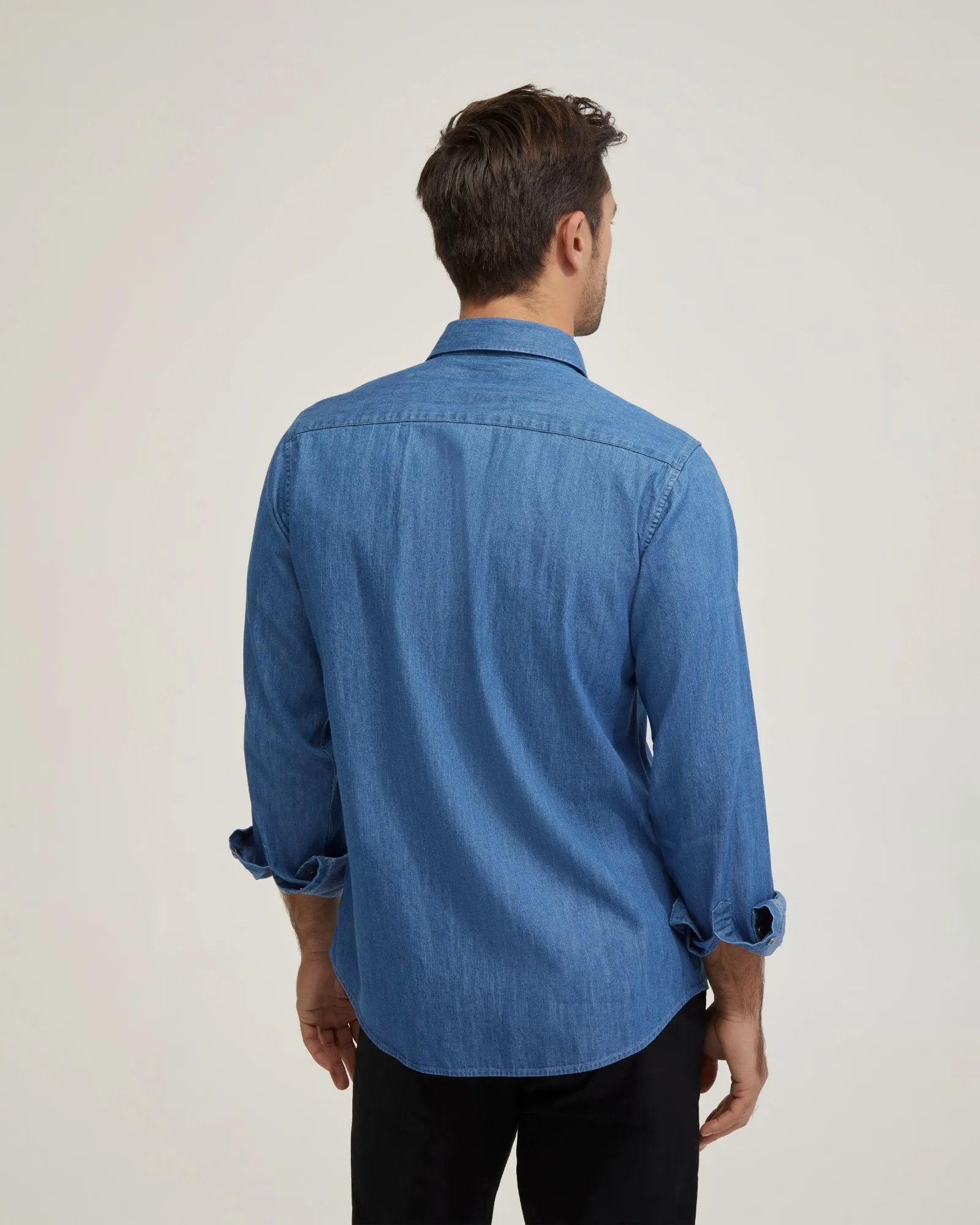 Regular Fit Denim Shirt sold by Oxford Shop product image thumbnail 3
