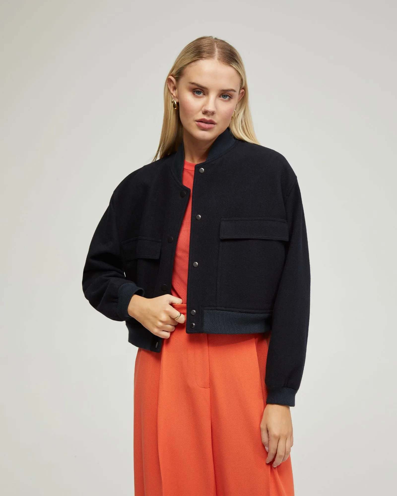 Freya Wool Rich Bomber Jacket sold by Oxford Shop product image thumbnail 5