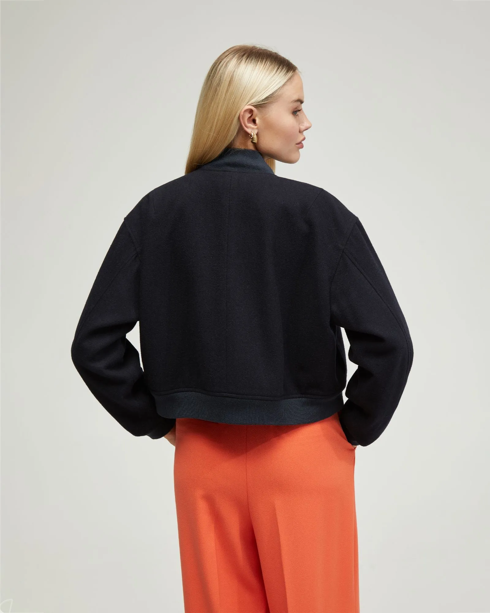 Freya Wool Rich Bomber Jacket sold by Oxford Shop product image thumbnail 3