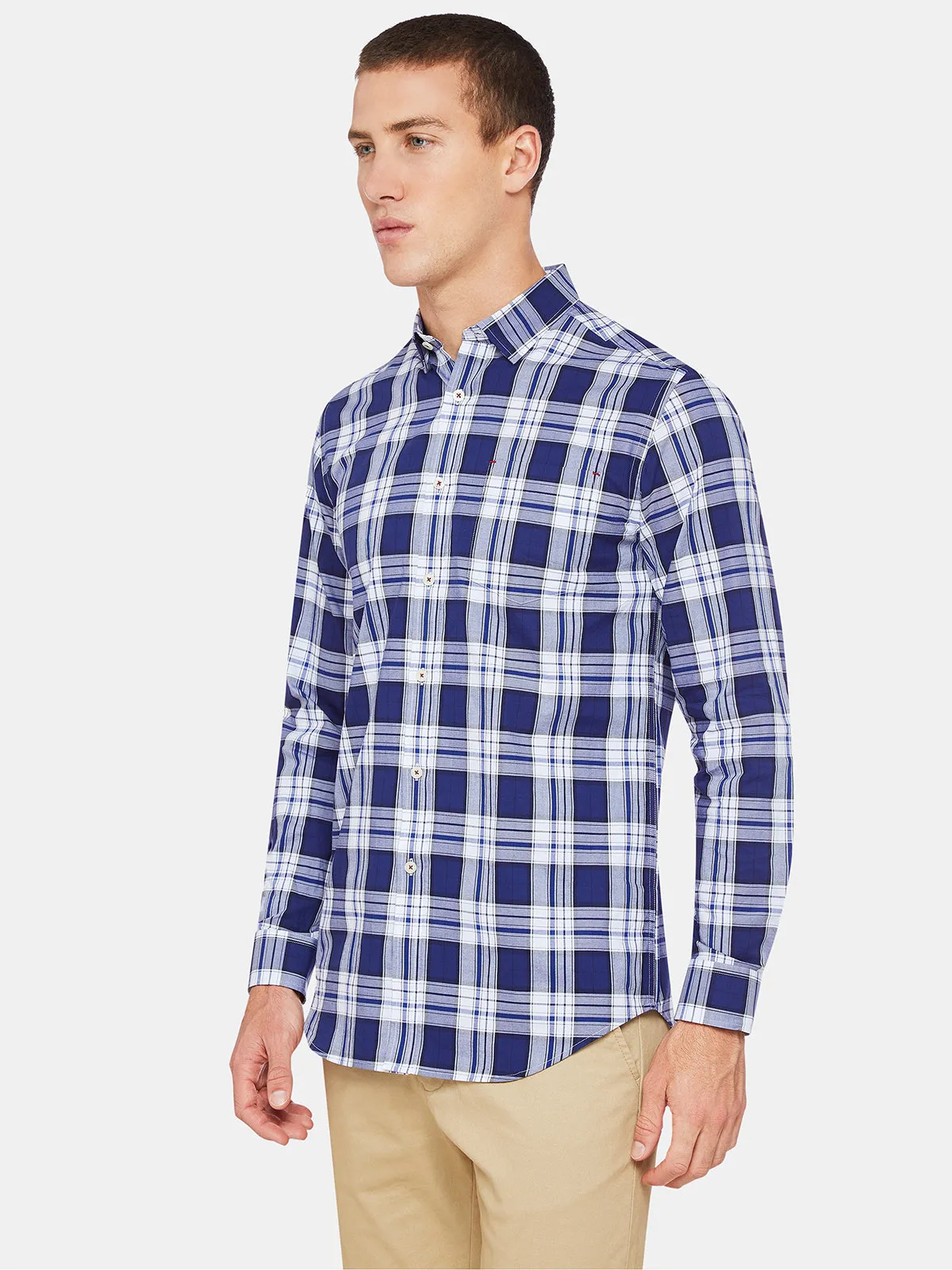 Stratton Checked Shirt sold by Oxford Shop product image thumbnail 3