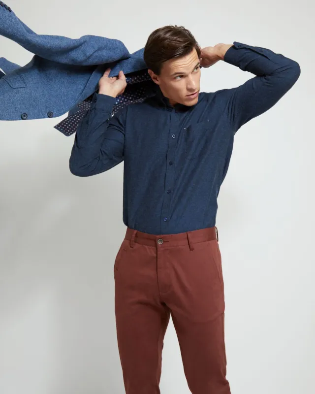 Uxbridge Melange Twill Regular Shirt sold by Oxford Shop