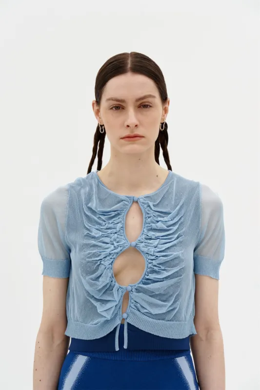 NALA SHEER LAYERING CROPPED TEE sold by PH5