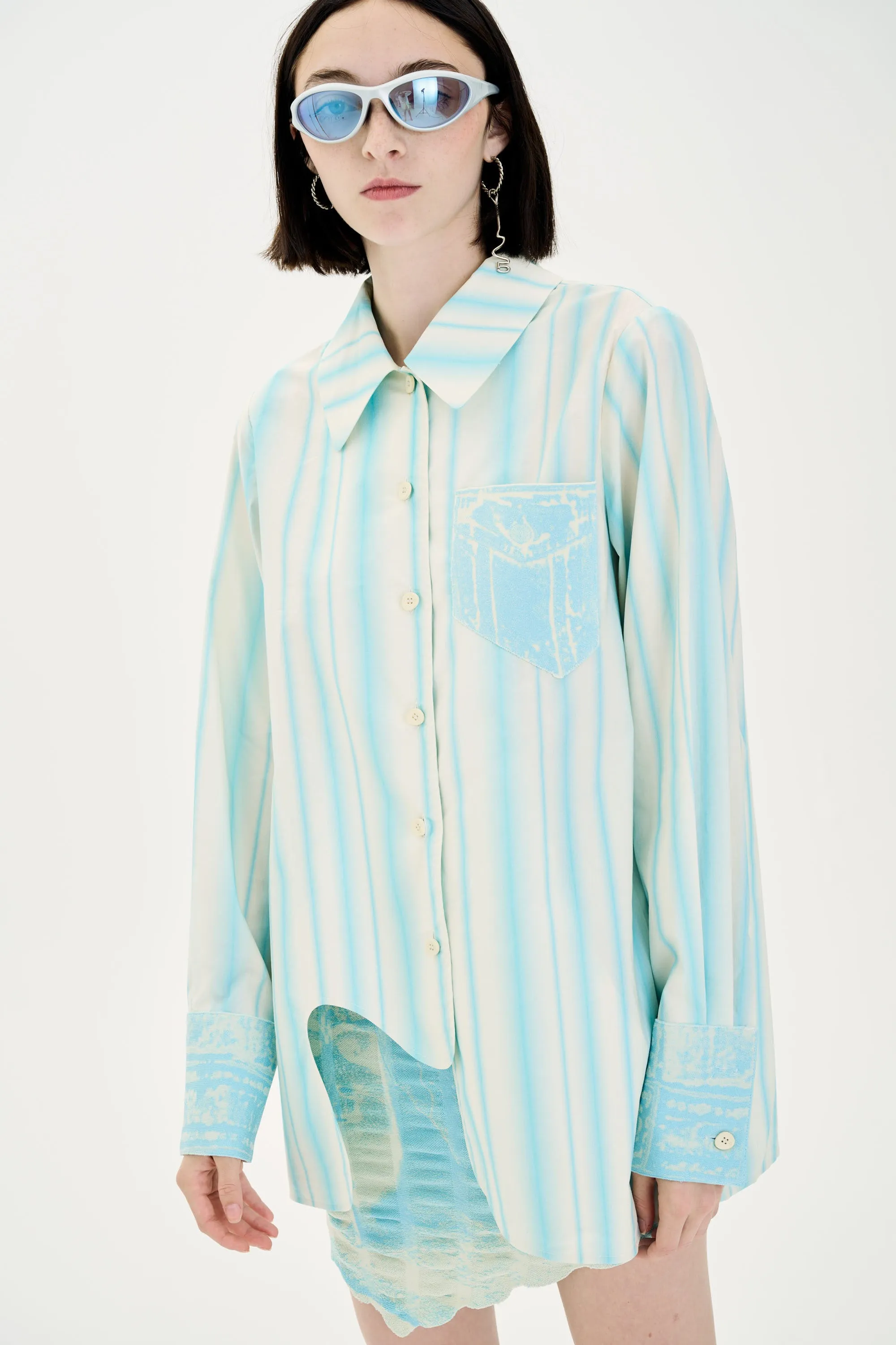 PROTEA MIXED MEDIA OVERSIZED SHIRT sold by PH5 product image thumbnail 4