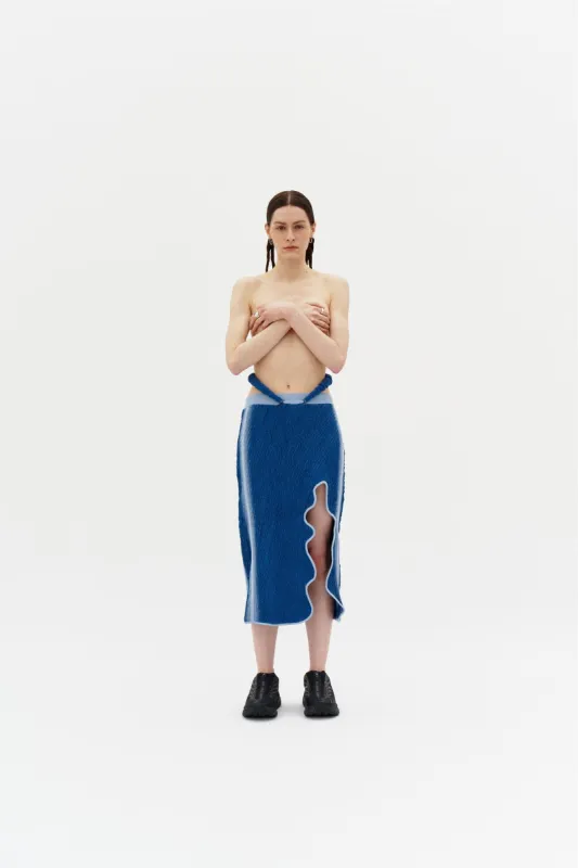 LABBU 3D BUBBLE WAVY MIDI SKIRT sold by PH5