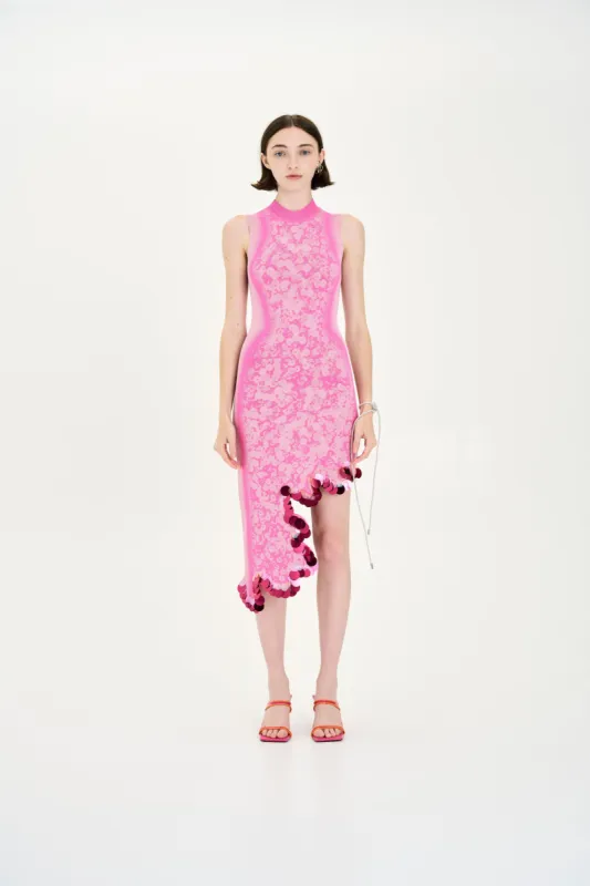 IRIS SIGNATURE WAVY DRESS WITH SEQUINS made by PH5