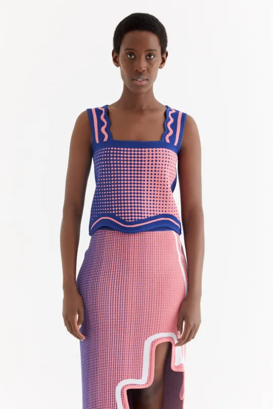 ZANE WAVY CROPPED TANK sold by PH5