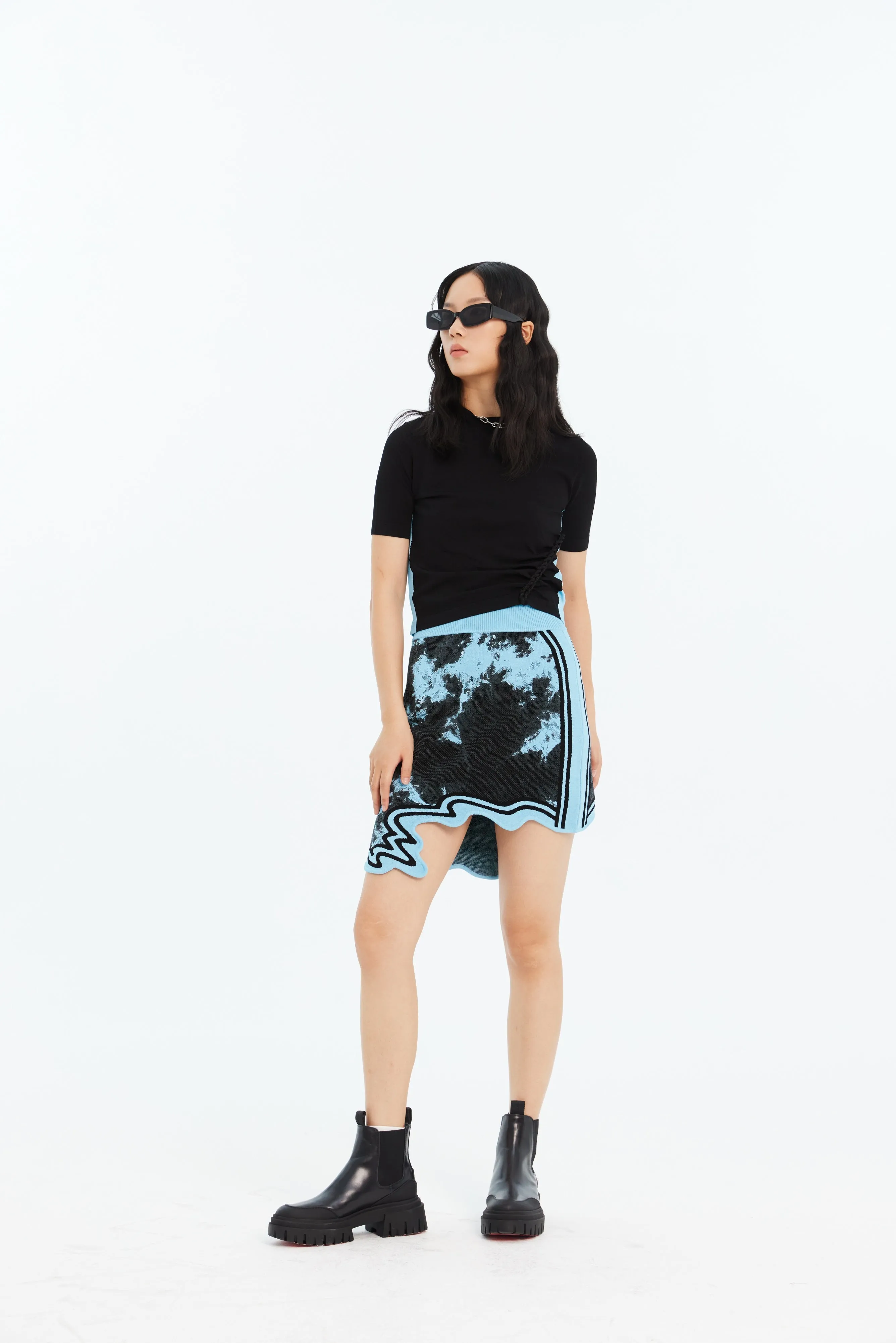 SALEM ECO "TIE DYE" WAVY MINI SKIRT sold by PH5 product image thumbnail 2