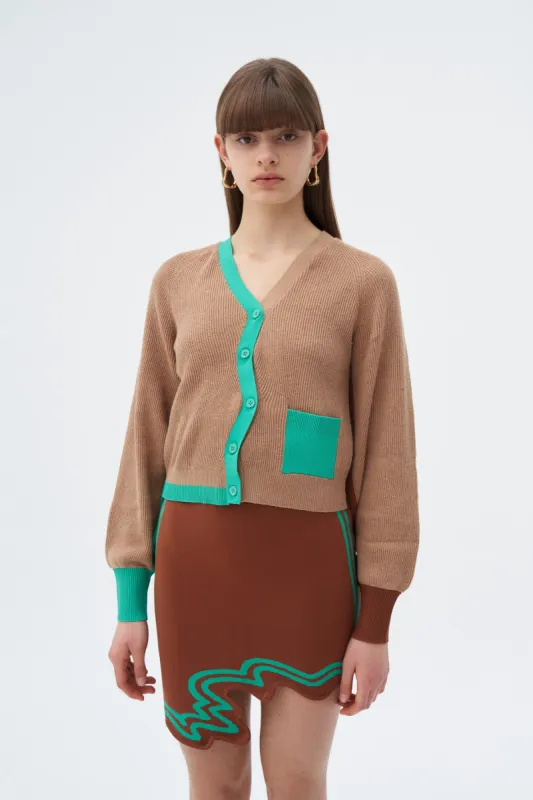 EILISH SIGNATURE WAVY MINI SKIRT IN ECO YARN sold by PH5